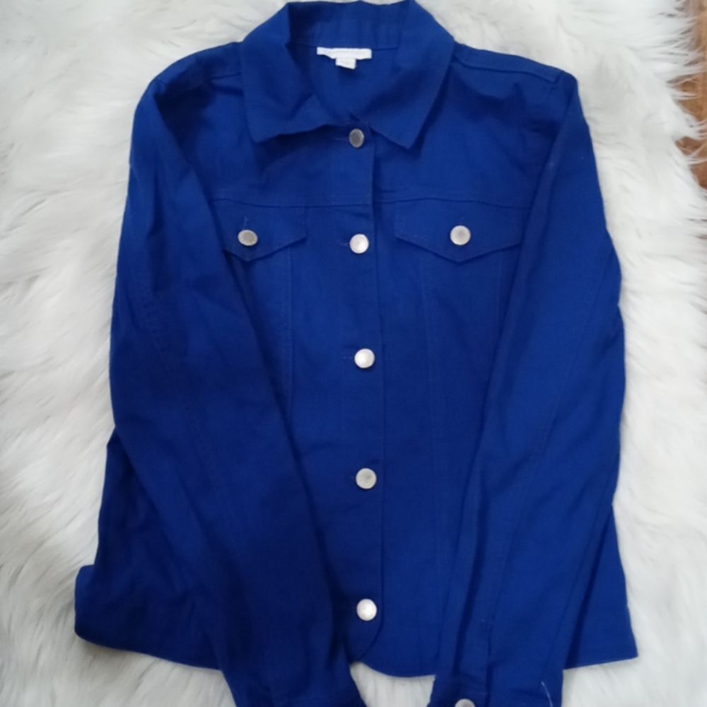 Charter Club blue denim jacket XS